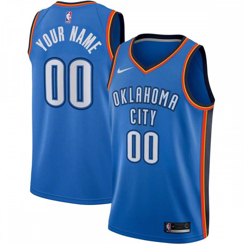 Oklahoma City Thunder Swingman Custom Jersey Blue - Icon Edition-Pro Kit Vault | Brand New 26/27 Sports Jerseys